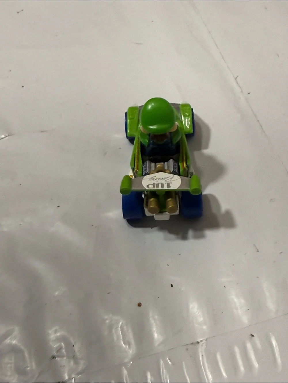 Mario Kart Luigi 1UP Hot Wheels Toy Car